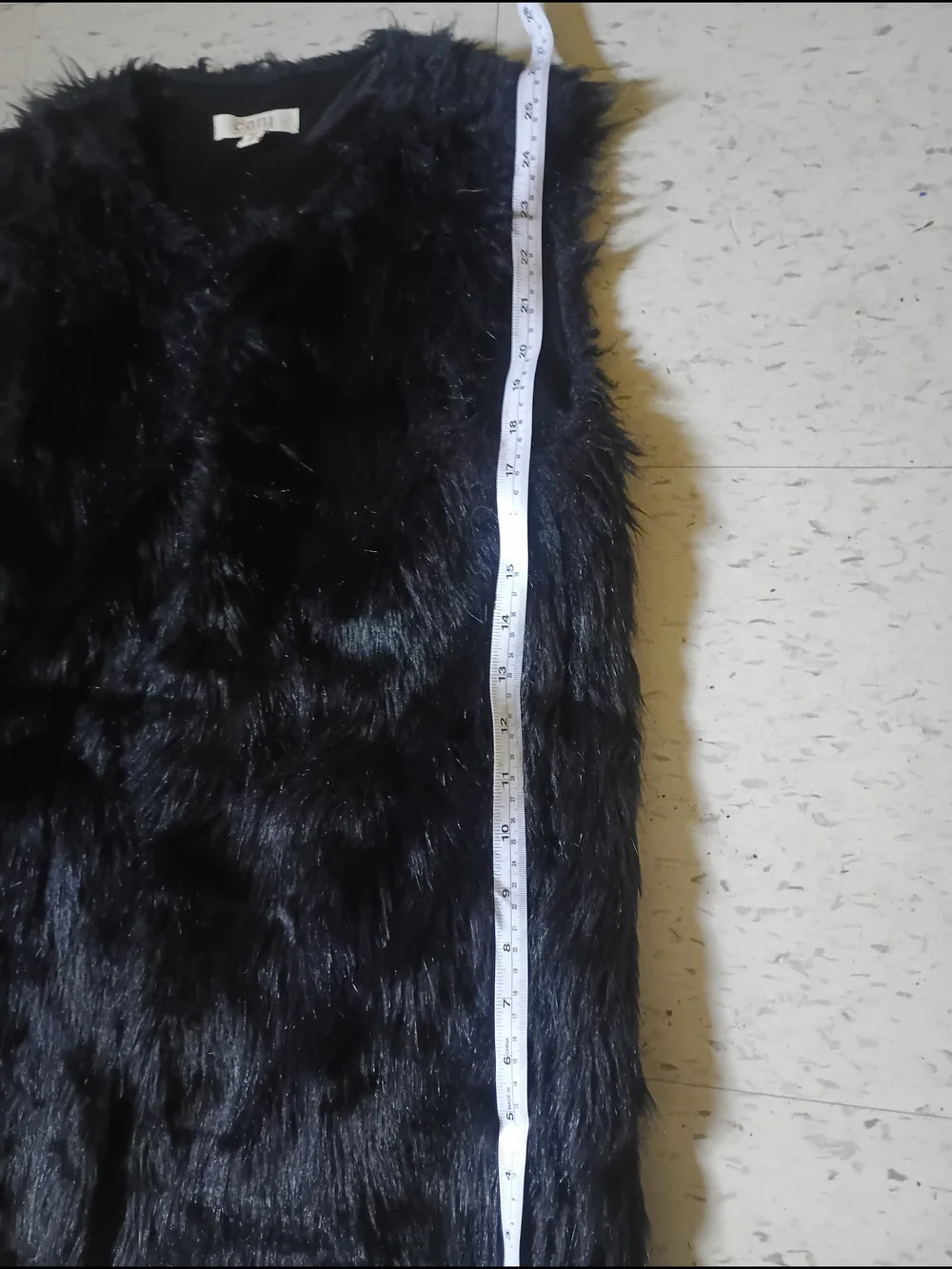 Dani Collection Vintage Women's Black Faux Fur Vest